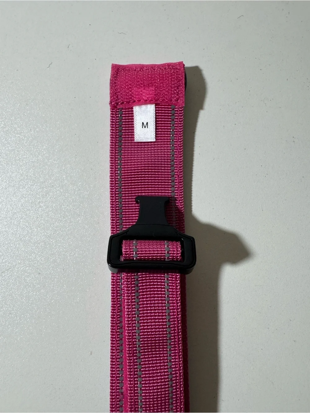 Pink Reflectivee Dog Collar with Quick-Release Buckle-Medium
